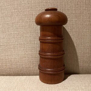 Dansk Design teak wood salt pepper mill combo
